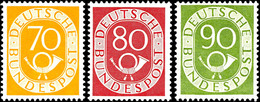 9908 2 Pfg Bis 90 Pfg Posthorn, Kompletter Satz Zu 16 Werten, Tadellos Postfrisch In Der Für Diese Ausgabe Normalen Zähn - Other & Unclassified