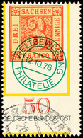 9997 50 Pfg Tag Der Briefmarke 1978, Markant Verzähnte Marke, Dadurch Irregulär Nach Oben Links Dezentriertes Markenbild - Other & Unclassified