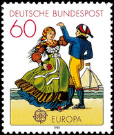 9999 60 Pfg  Europa 1981, Mit Abart "Druck Auf Der Gummiseite", Tadellos Postfrisch, Mit Fotoattest Schlegel BPP: "Die E - Other & Unclassified