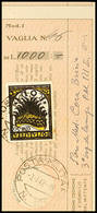 10092 50 C. Flugpostmarke Mit Feldpost-Stempel "POSTA MILITARE N. 121 3.4.42" Auf Rechtem Zahlkarten-Abschnitt über 1000 - Other & Unclassified