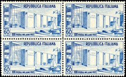 10241 60 L. Mailänder Messe, Postfrischer 4er-Block, Mi. 220.-, Katalog: 859 ** - Altri & Non Classificati