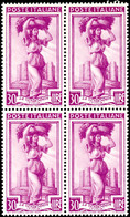 10244 50 C. - 50 L.  Arbeiter Komplett In Postfrischen 4er-Blocks, Mi. 440.-, Katalog: A 927/31 ** - Altri & Non Classificati