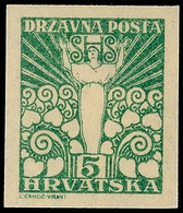 10295 5 F. Freimarken, Ungezähnt, Postfrisch, Fotokurzbefund Zrinjscak BPP, Katalog: 90U ** - Altri & Non Classificati