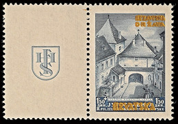 10499 1,50 Din.  Mit Stecherzeichen "S" Und Zierfeld, Postfrisch Gepr. Dr. Rommerskirchen BPP, Katalog: 39IZf ** - Croatie