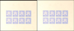 10514 3,50 K. Zagreb, Probedruck In Blau, Ungezähnt, Ohne Gummi, Ex Ministerbücher, Katalog: 97Pr. (*) - Croatie