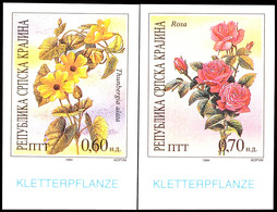 10553 0,30 - 0,70 ND. Kletterpflanzen Ungezähnt Vom Unteren Bogenrand, Postfrisch, Katalog: 26/29U ** - Croatie