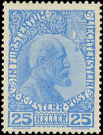 10574 25 H Mittelultramarin, Ungebraucht, Altsignaturen, Mi 400.-, Katalog: 3yb * - Liechtenstein