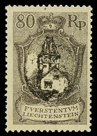10579 80 Rp. Freimarke In Der Besseren B-Zähnung, Tadellos Ungebraucht, Katalog: 59B * - Liechtenstein