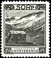 10589 1930, 50 Rp. Freimarke Gezähnt 11 1/2, Tadellos Ungebraucht, Mi. 200.-, Katalog: 102B * - Liechtenstein