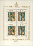 10611 Landespatrone 1979, Kleinbogen Tadellos Gestempelt, Katalog: 734KB O - Liechtenstein