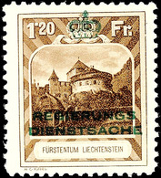 10613 1,20 Fr.. Mit Aufdruck, Gez. L 10½, Postfrisch, Sign. Z (Zumstein), Mi. 550.-, Katalog: 8A ** - Other & Unclassified