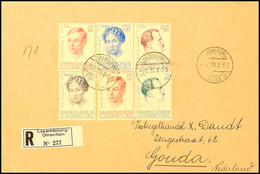 10625 Caritas, Sehr Sauber Auf Auslands-R-Brief Mit Ersttagsstempel "LUXEMBOURG VILLE 1.12.39" Nach Holland, Mi. 260.-,  - Luxembourg