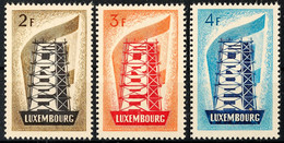 10626 2 Bis 4 Fr. Europa-Cept 1956, Tadellos Postfrisch, Mi. 300.-, Katalog: 557/59 ** - Luxemburg