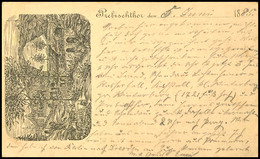 10643 1885, 2 Kr. Ganzsachenkarte Mit Rückseitigem Bildzudruck "Prebischthor" Gebraucht Aus HERRNSKRETSCHEN 6.6. Mit Vie - Sonstige & Ohne Zuordnung