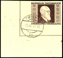 10664 1946, 1-5 S. Renner Geschnitten Einheitlich Mit Linker Unterer Bogenecke,  4 Werte Komplett,  Sauber Gestempelt "W - Altri & Non Classificati