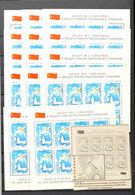 10701 5 K. Kleinbogen-Ausgabe Besuch Von M.S. Gorbatschew In Der Bundesrepublik Deutschland, 14 Stück Postfrisch, Davon  - Autres & Non Classés