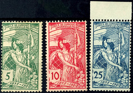 10737 5 C. - 25 C. UPU, Type II, Postfrisch, Signiert, Mi. 150.-, Katalog: 71/73II ** - Altri & Non Classificati