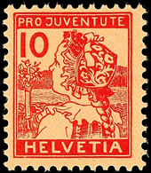 10742 5 Und 10 C Pro Juventute Tadellos Ungebraucht, Mi. 110,-, Katalog: 128/29 * - Sonstige & Ohne Zuordnung