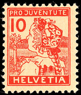 10745 10 C. Pro Juventute 1915, Tadellos Ungebraucht, Katalog: 129 * - Autres & Non Classés