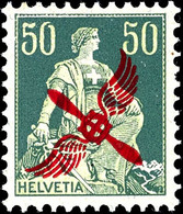 10752 1919 - 1920, 50 C. U. 30 C. Flugpost, Postfrisch, Tadellos, Signiert, Mi. 440.-, Katalog: 145,152 ** - Autres & Non Classés