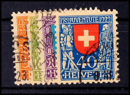 10756 5 C Bis 40 C Pro Juventute Tadellos Gestempelt, Mi. 95.-, Katalog: 175/78 O - Sonstige & Ohne Zuordnung