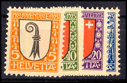 10757 Pro Juventute 1923, Gestempelt, Mi. 70.-, Katalog: 185/88 O - Autres & Non Classés