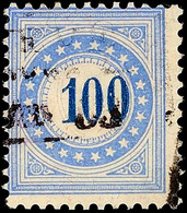 10825 100 C., Faserpapier, Gestempelt, Mi. 450.-, Katalog: 13N O - Segnatasse