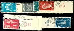 10926 1950, Flp.-Marken "Vogeldarstellungen" Kpl. Mit Full-TAB's, Tadellos, Mi. 170,--, Katalog: 33/38 O - Other & Unclassified