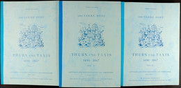 10970 Münzberg, Werner - 500 JAHRE POST - THURN UND TAXIS (1490-1867) -  Auflage 1989, 3 Bände Kpl., Broschur, Neuwertig - Autres & Non Classés
