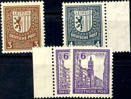 11866 3 Und 4 Pf Abschiedsserie Mit Wasserzeichen X Tadellos Ungebraucht, Sowie 2 Mal 6 Pf Tadellos Postfrisch, 3, 4 Und - Other & Unclassified