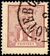 11914 1866, 17 Öre Löse, Sehr Gut Gezahnt, Sauber Gestempeltes Prachtstück, Mi. 140.-, Katalog: 15a O - Suède