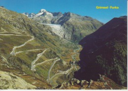 Switzerland,  Suisse, Schweiz, Svizerra - Grimsel Und Furkapass Strasse Galenstock Rhonegletscher Gletsch Unused - Lens