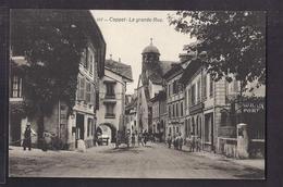 Delcampe - CPA SUISSE - COPPET - La Grande Rue - TB PLAN ANIMATION CENTRE VILLAGE + Restaurant à Droite Editeur B Et Co Genève - Coppet