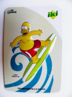 Magnet From Lithuania IKI Market The Simpsons Animation 2015 Sport Water Skating Sailboat - Deportes