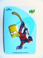 Magnet From Lithuania IKI Market The Simpsons Animation 2015 Sport Ice Hockey - Sport