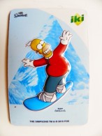 Magnet From Lithuania IKI Market The Simpsons Animation 2015 Sport Snowboard - Deportes