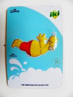 Magnet From Lithuania IKI Market The Simpsons Animation 2015 Sport Swimming - Sport