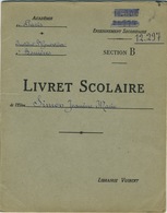 Livret Scolaire Enseignement Supérieur Section B 1940-1943 Avec Timbres - Diploma & School Reports