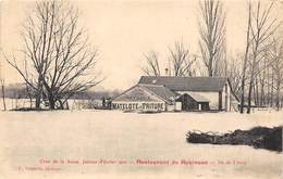 78-MANTES- CRUE DE LA SEINE 1910, RESTAURANT DE ROBINSON, ILE DE LIMAY - Mantes La Jolie