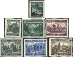 Bohemia And Moravia 55-61 (complete Issue) Unmounted Mint / Never Hinged 1940 Clear Brands - Unused Stamps
