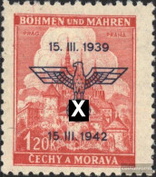 Bohemia And Moravia 83 Unmounted Mint / Never Hinged 1942 Protectorate - Unused Stamps