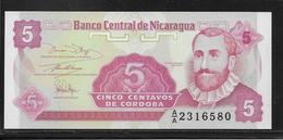 Nicaragua - 5 Centavos - Pick N°168 - NEUF - Nicaragua