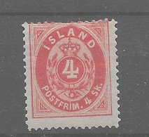 Sello De Islandia Nº Yvert 3 (B) * - Unused Stamps