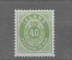 Sello De Islandia Nº Yvert 11 (A) * - Unused Stamps