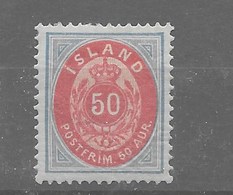 Sello De Islandia Nº Yvert 16 (A) * - Unused Stamps