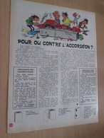 CLI518 : Pour Fans De GASTON LAGAFFE :  Page A4 Tirée De Spirou Années 60/70 Avec Dessin Non Repris Dans Les Albums - Gaston