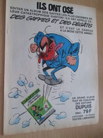 CLI518 : Pour Fans De GASTON LAGAFFE : Page PUB A4 Tirée De Spirou Années 60/70 Dessin Non Repris Dans Les Albums - Gaston