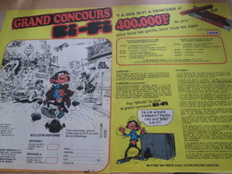 CLI518 : Pour Fans De GASTON LAGAFFE : Dble Page PUB A4 Tirée De Spirou Années 60/70 Dessin Non Repris Dans Les Albums - Gaston