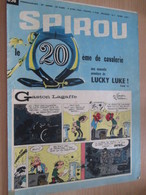 CLI518 : Pour Fans De GASTON LAGAFFE : COUVERTURE A4 Spirou Années 60 Avec Gag + LUCKY LUKE - Gaston