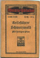 Miniatur-Bibliothek Nr. 1129-1130 - Reiseführer Schwarzwald Mit Farbigem Plan - 8cm X 12cm - 62 Seiten Ca. 1910 - Verlag - Otros & Sin Clasificación
